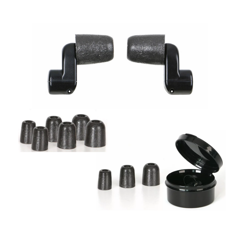NFMI Earplugs by Ops-Core - Case & All Tip Sizes Included - Comfortable Hearing Protection