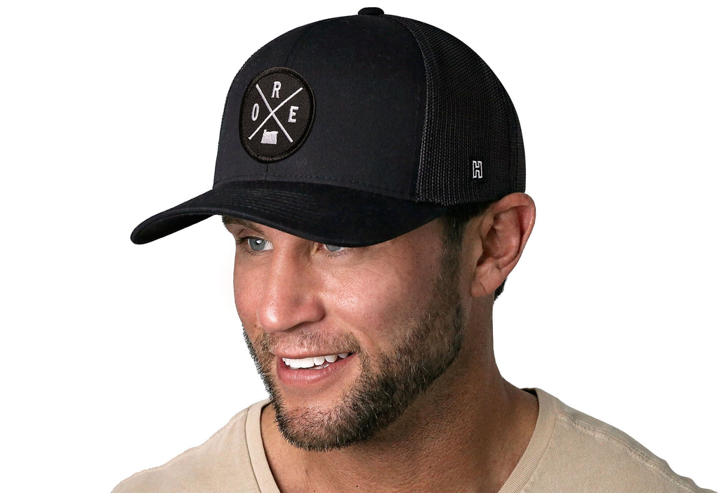 Oregon Trucker Hat  |  Black ORE X Snapback