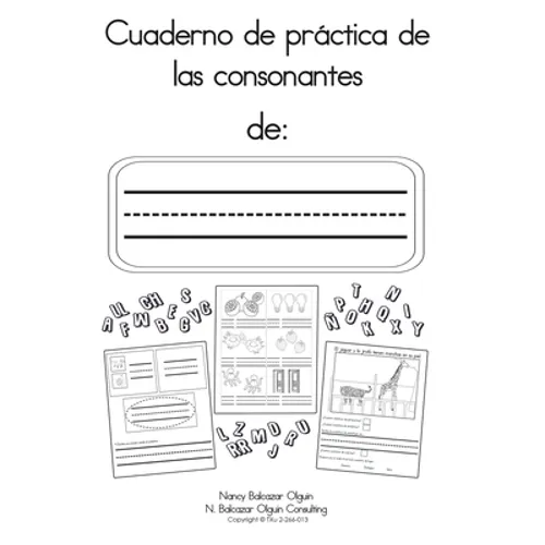 Cuaderno de práctica de las consonantes - Paperback
