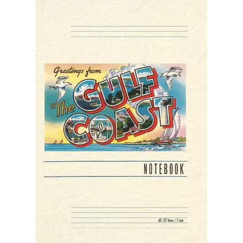 Vintage Lined Notebook Greetings from the Gulf Coast