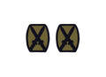 U.S. Army 10th Mountain Division OCP Patch w/ Hook Fastener (pair)