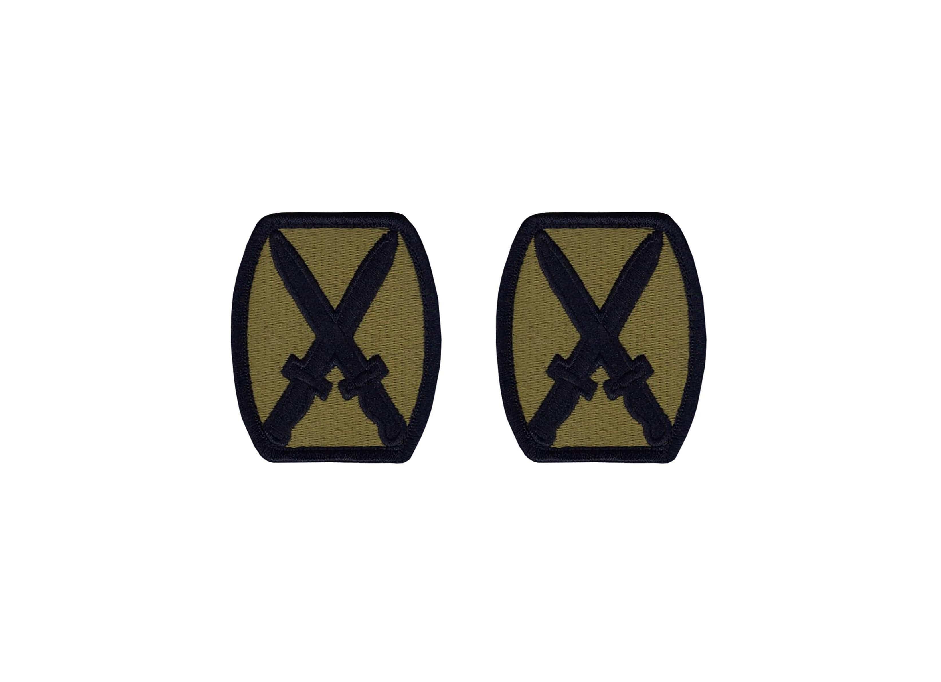 U.S. Army 10th Mountain Division OCP Patch w/ Hook Fastener (pair)