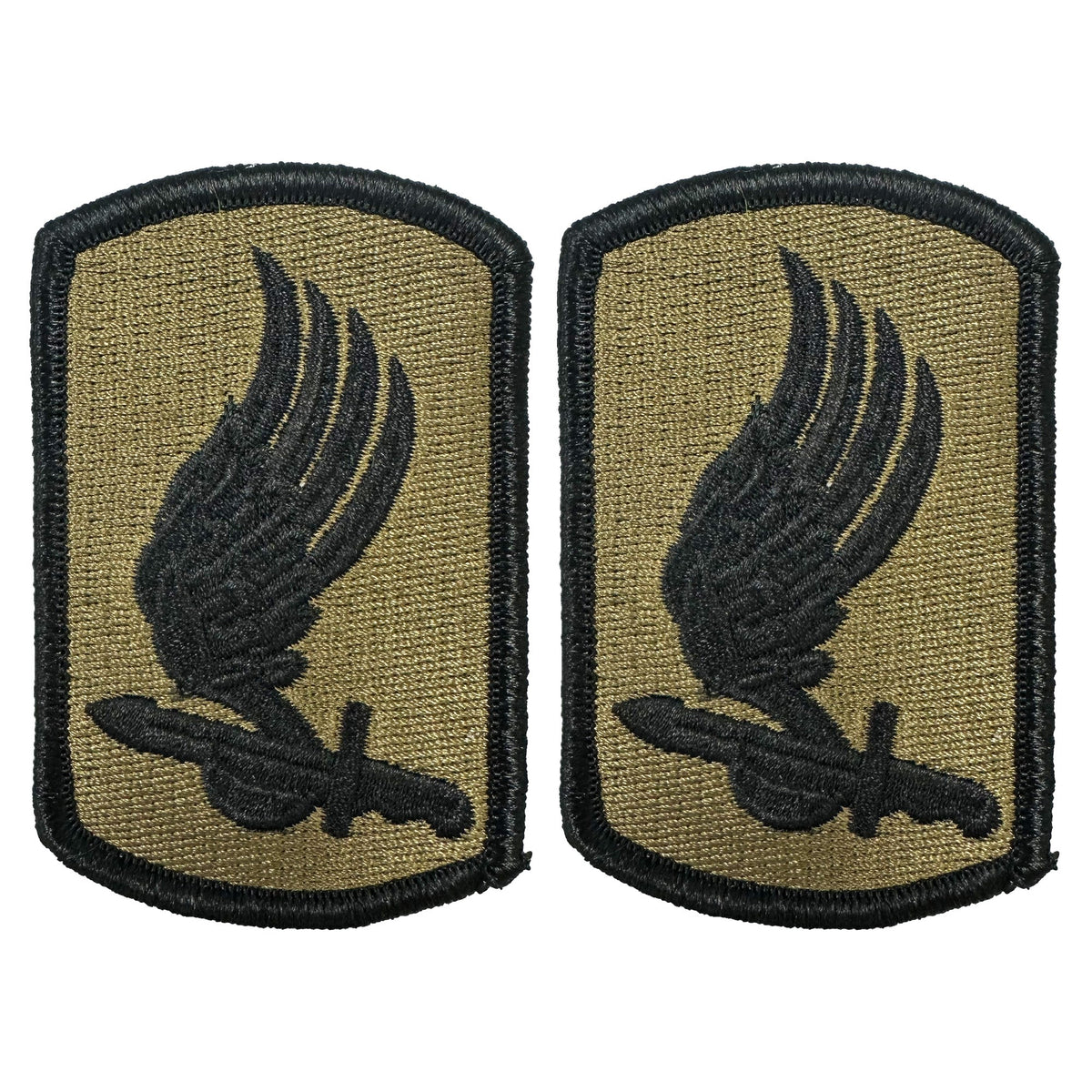U.S. Army 173rd Airborne OCP Patch with Hook Fastener (pair)