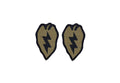US Army 25th Infantry Division OCP Patch with Hook Fastener (pair)