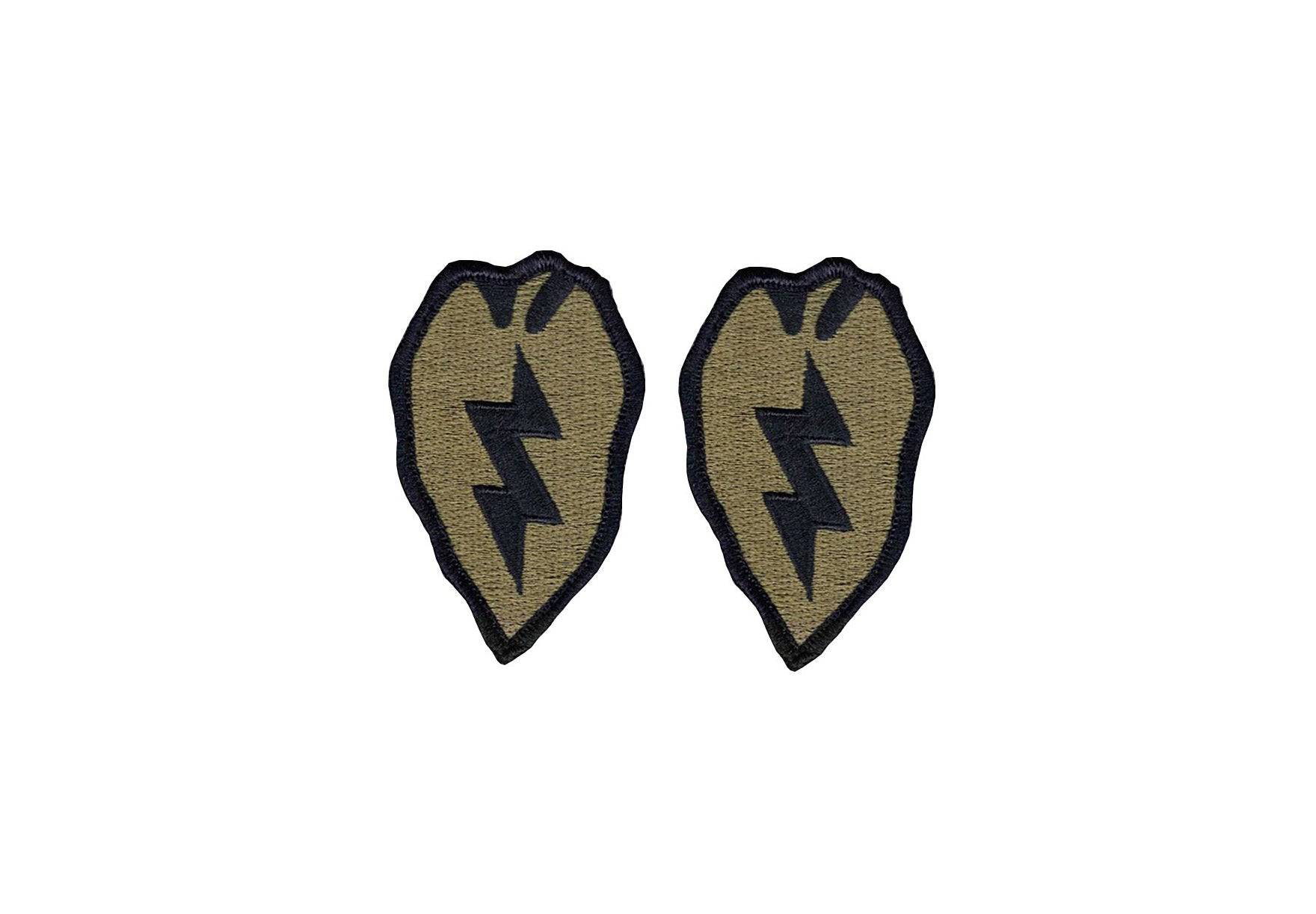 US Army 25th Infantry Division OCP Patch with Hook Fastener (pair)