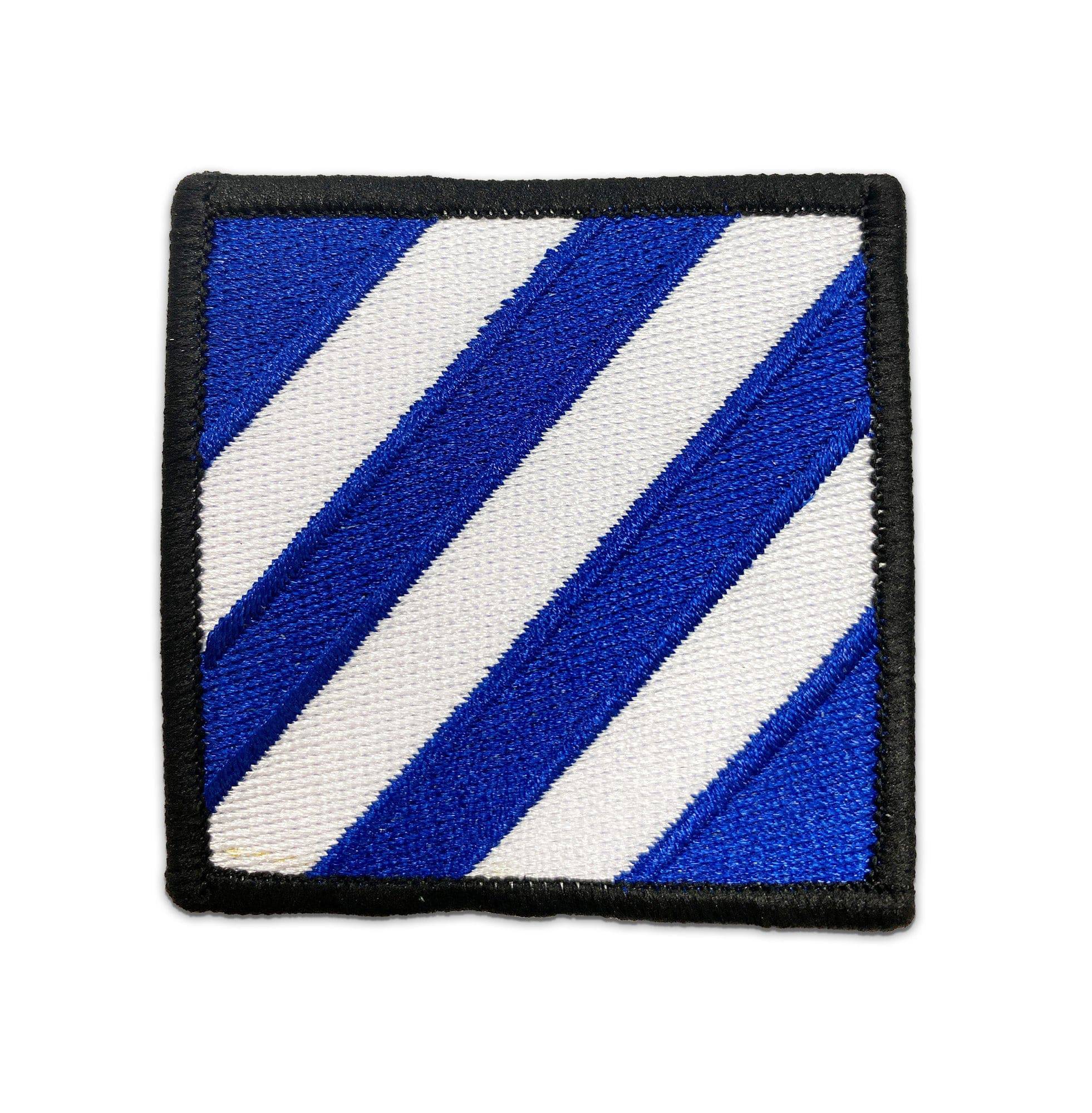 U.S. Army 3rd Infantry Division Color Family Pride blk border SEW ON AGSU Color Patch (each)