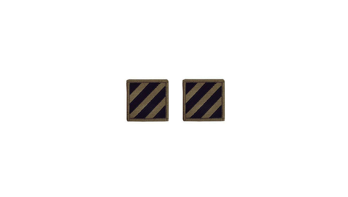 U.S. Army 3rd Infantry Division OCP Patch w/ Hook Fastener (pair)