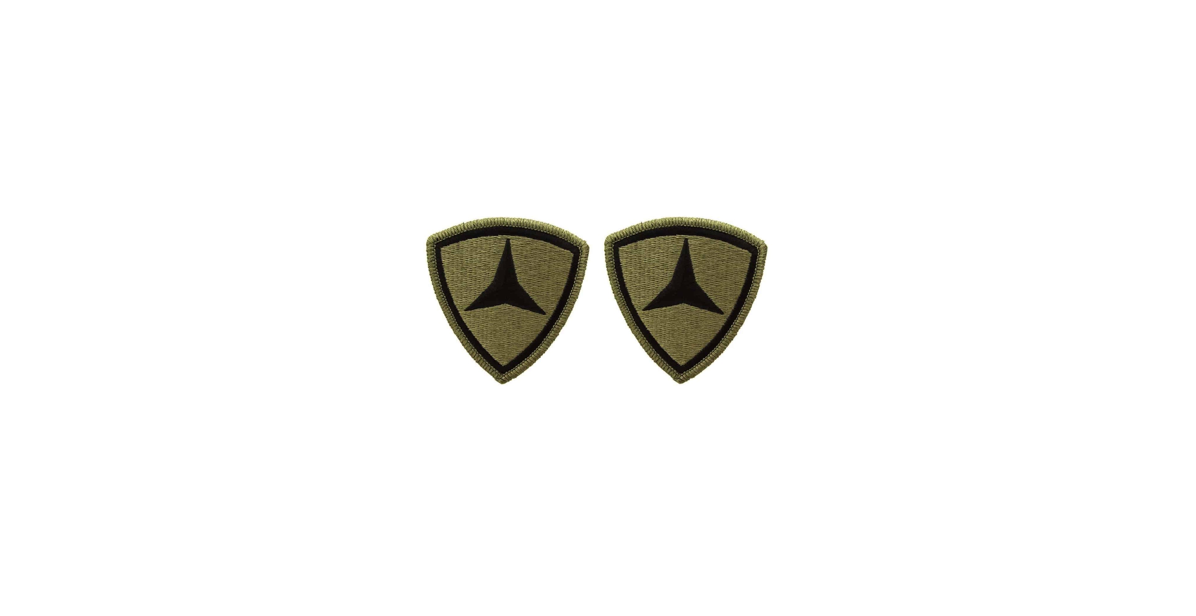 U.S. Army 3rd Marine Division OCP Patch w/ Hook Fastener (pair)