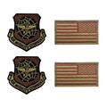 US Air Force Air Mobility Command OCP Spice Brown Patch and Flag Bundle