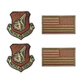 U.S. Air Force Pacific Air Forces OCP Spice Brown Patch and Flag Bundle Patch