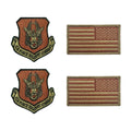 U.S. Air Force Reserve Command OCP Spice Brown Patch and Flag Bundle Patch (Copy)