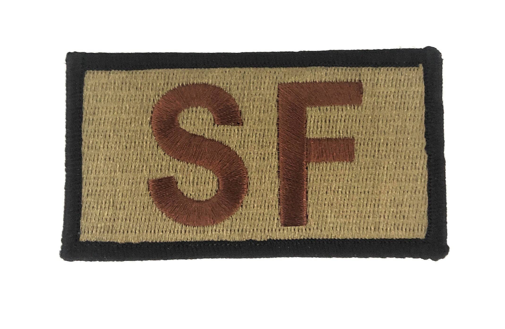 Air Force S.F. Brassard (Spice Brown with Black Border) OCP Patch W/ Hook Fastener