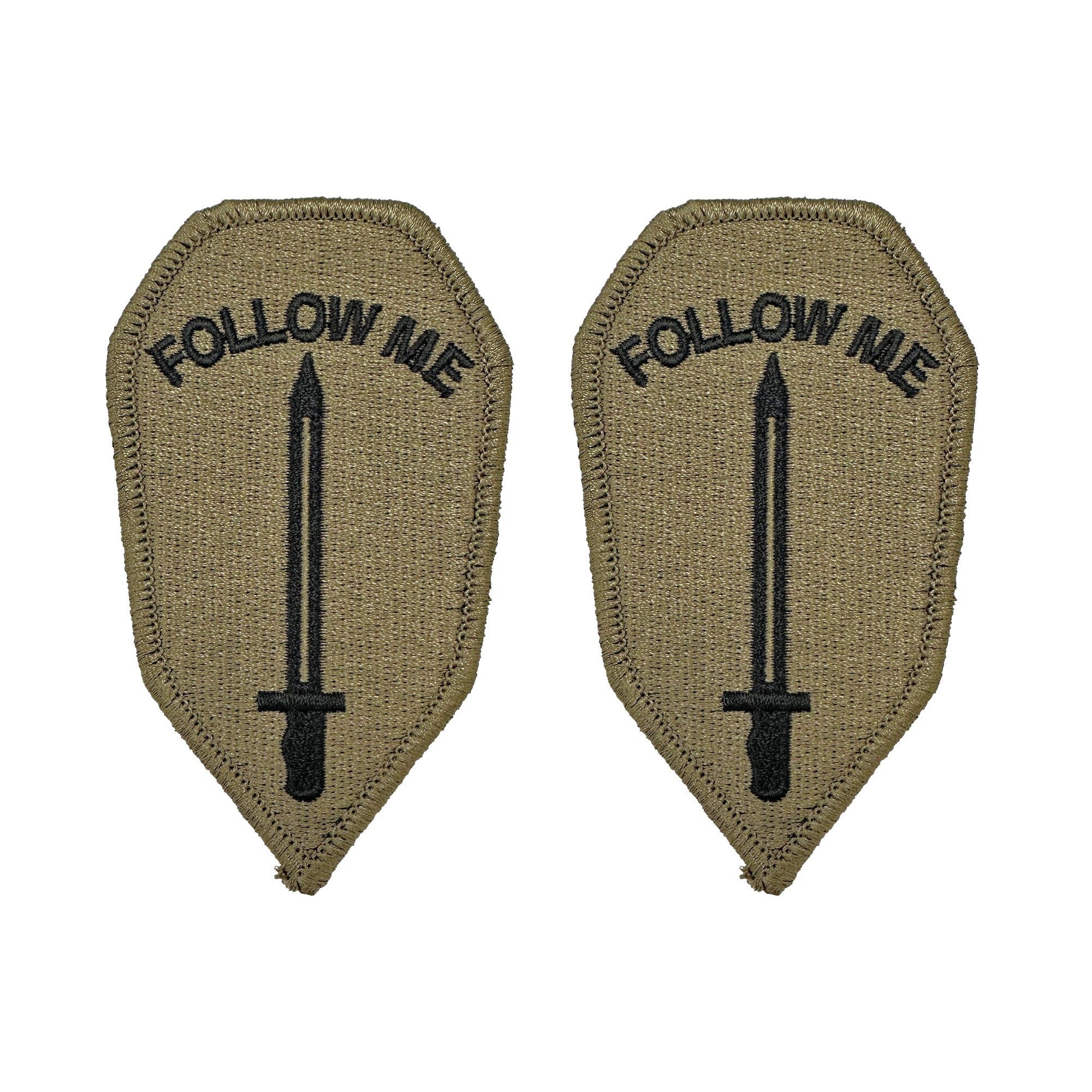 U.S. Army Infantry School OCP Patch w/ Hook Fastener (pair)