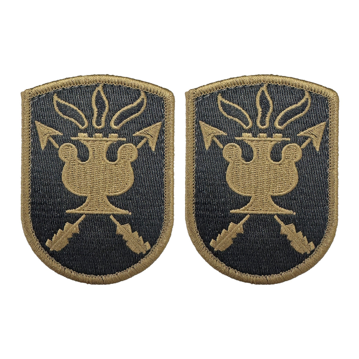 U.S. Army John F Kennedy JFK Special Warfare Center OCP Patch w/ Hook Fastener (pair)