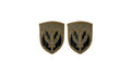 U.S. Army Special Operation  Command Central w/  Brown Border and Airborne Tab OCP Patch with Hook Fastener (pair)