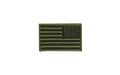 Reverse Olive Drab U.S. Flag With Hook Fastener