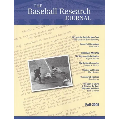 The Baseball Research Journal (Brj), Volume 38 #2 - Paperback