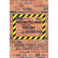 Restricted Area Keep Out: Internet password and username keeper with alphabetical tabs - Paperback