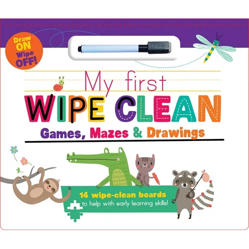 My First Wipe Clean: Games, Mazes & Drawings - Hardcover