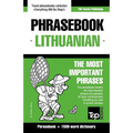 English-Lithuanian phrasebook & 1500-word dictionary - Paperback