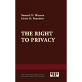 The Right to Privacy