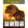 Dinosaurs Coloring book with realistic designs: With dinosaur facts - Paperback