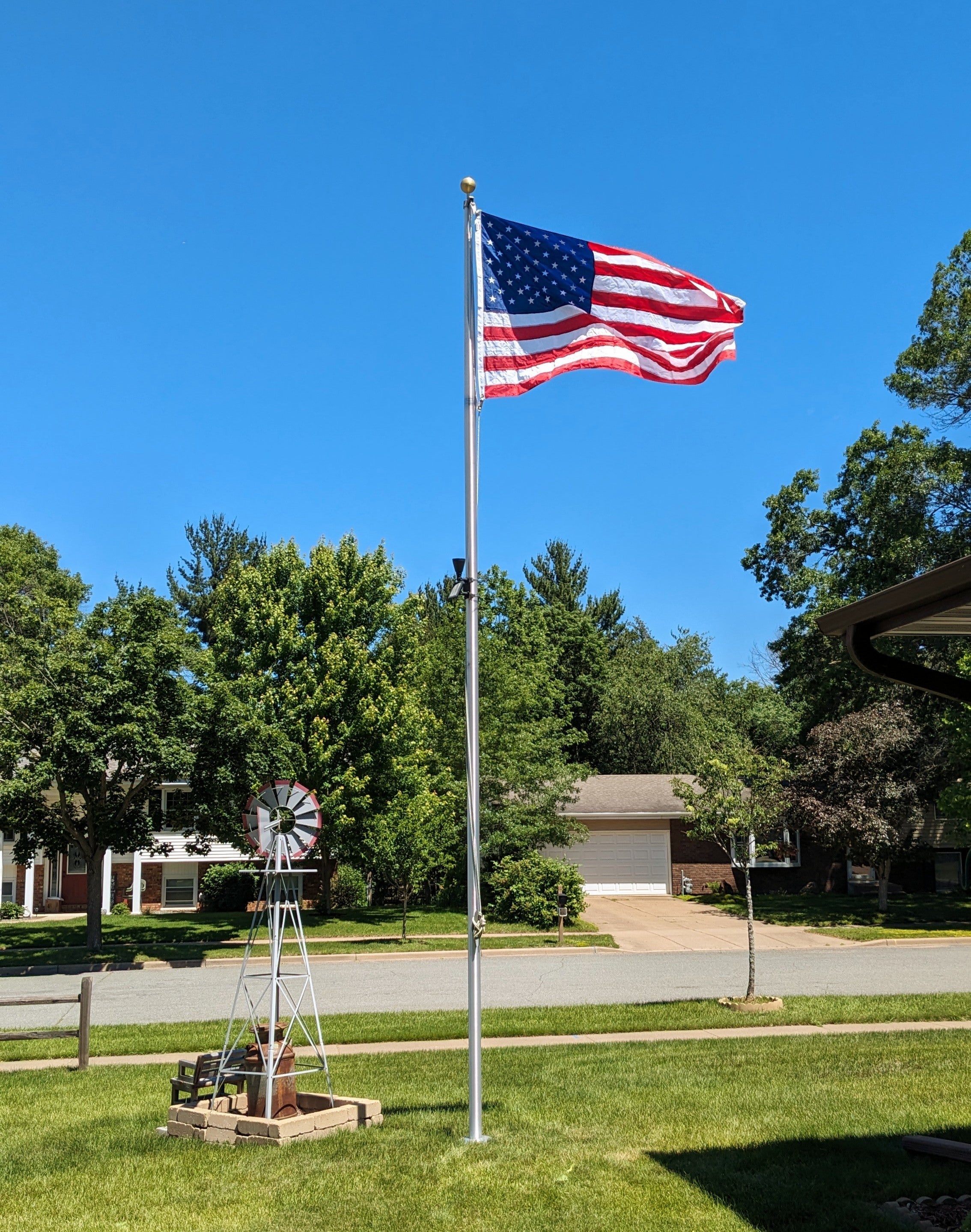 20' Defender Flagpole - 100% Made in USA