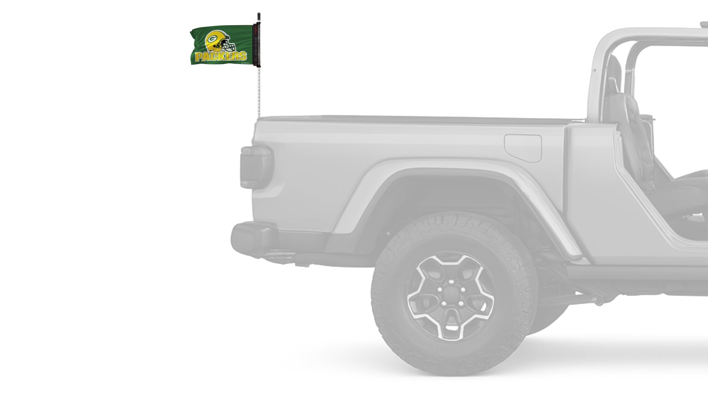 Green Bay Packers 11"x17" Forever Wave Flag for Jeep Wrangler JL 2-Door 2018-Present