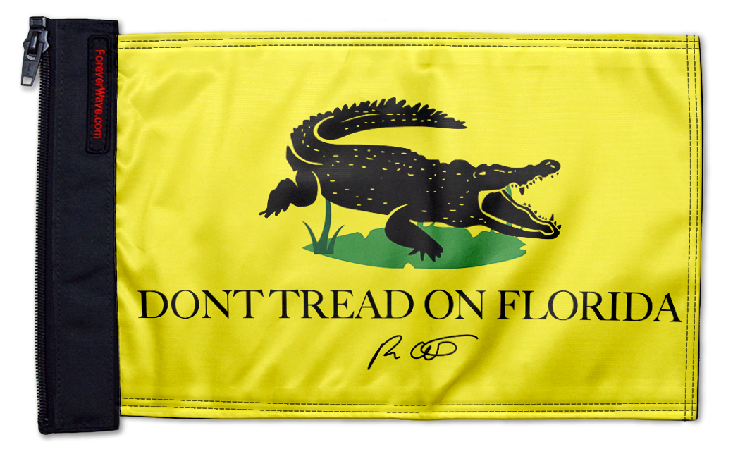 Don't Tread On Florida 12"x18" Forever Wave Flag
