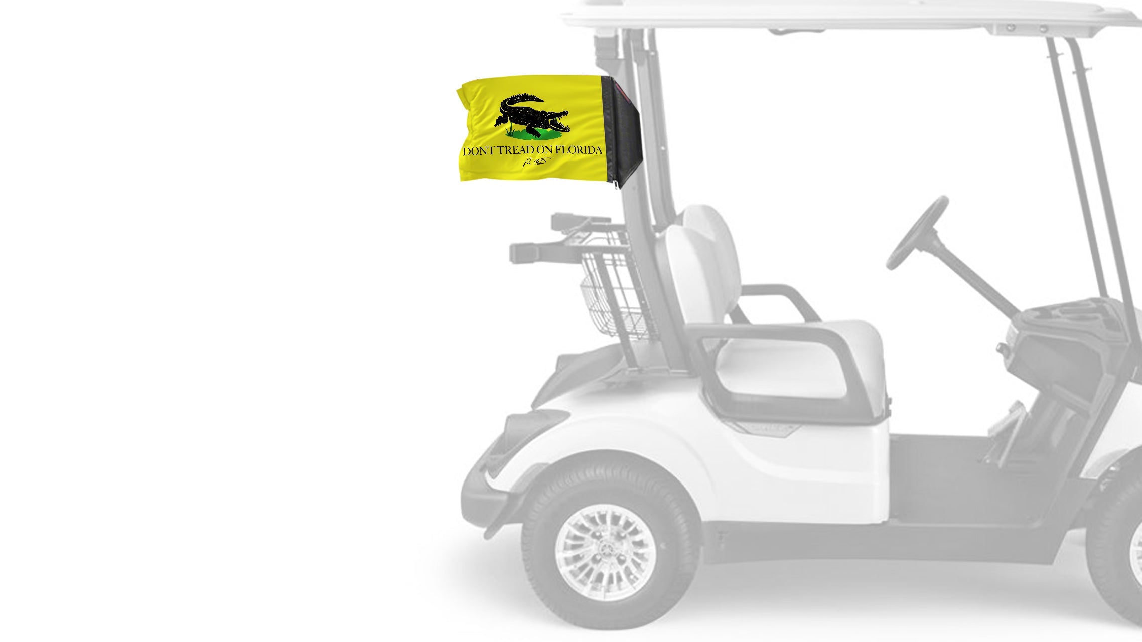 Don't Tread On Florida 12"x18" Forever Wave Flag for Golf Carts