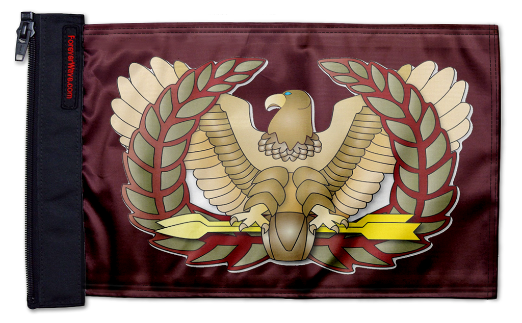 Eagle Rising 12"x18" Forever Wave Flag for Jeep Wrangler TJ 1996-2006