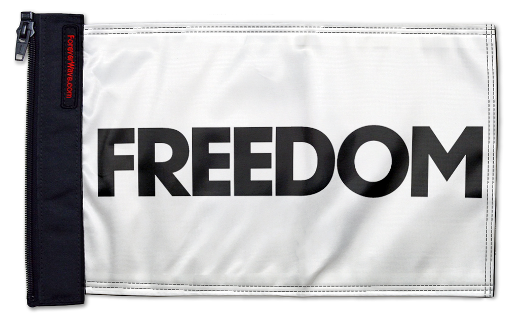 Freedom 12"x18" Forever Wave Flag for Jeep Wrangler TJ 1996-2006