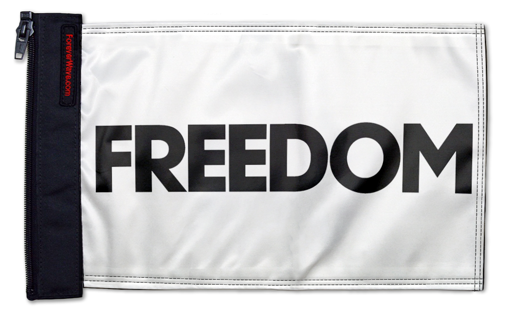 Freedom 12"x18" Forever Wave Flag for Jeep Wrangler LJ 2003-2006