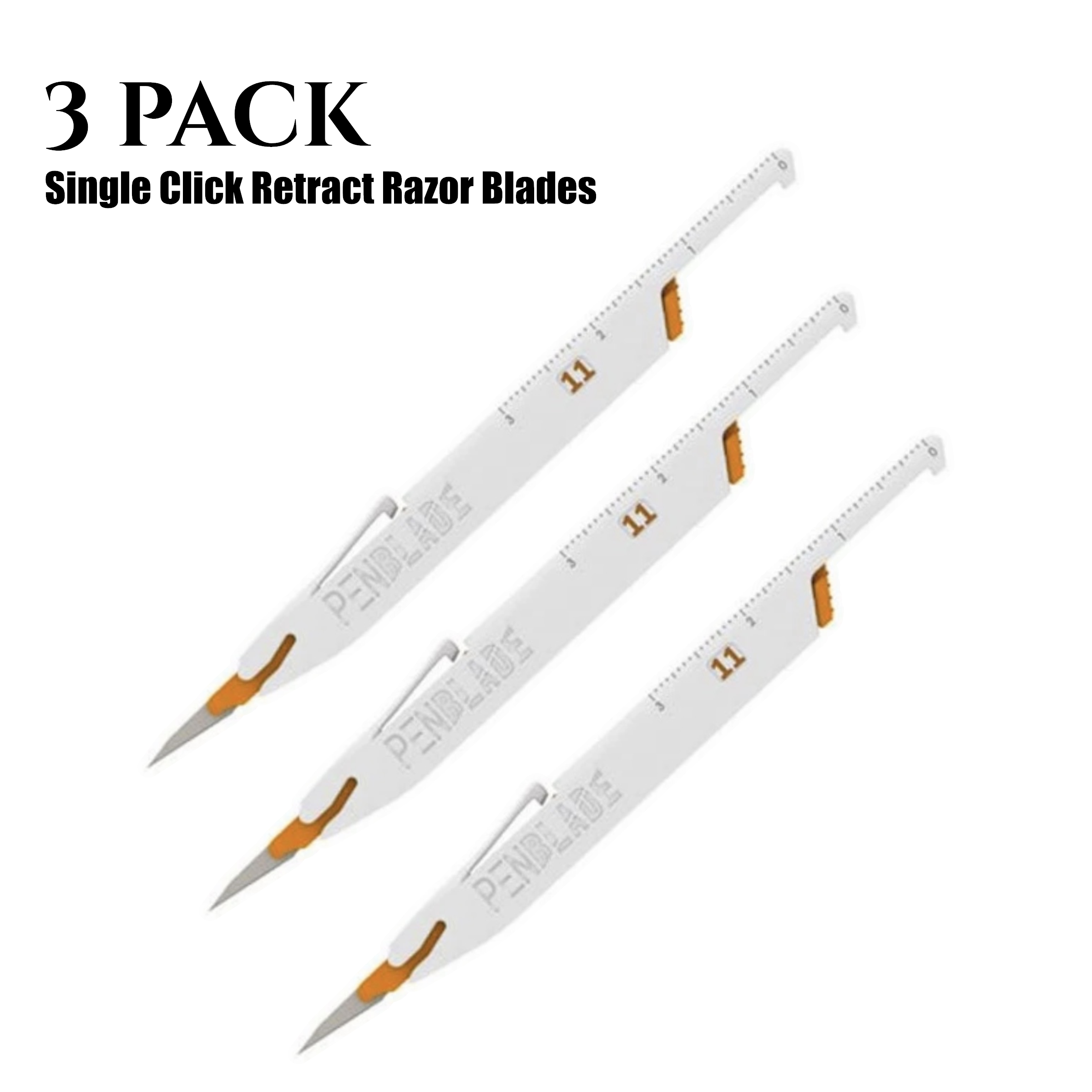 Retractable Crafting Knives,  Razor PenBlades #11 for Crafts, Vinyl Decals, Stickers & Leather