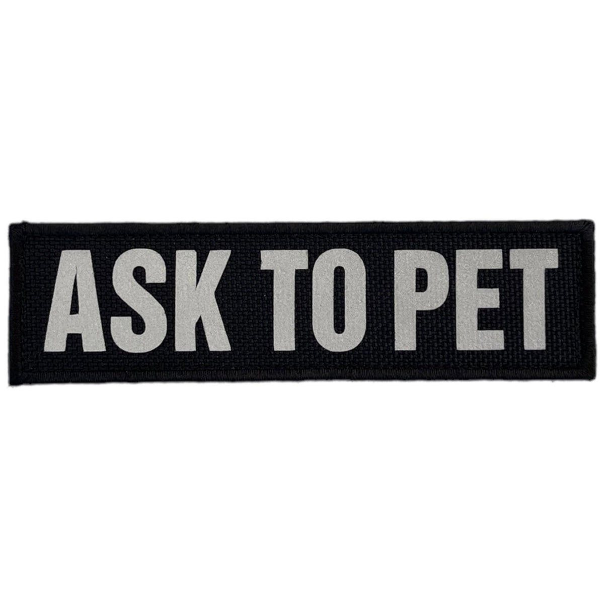 REFLECTIVE HIGH VISIBILITY BLACK Tag Patch