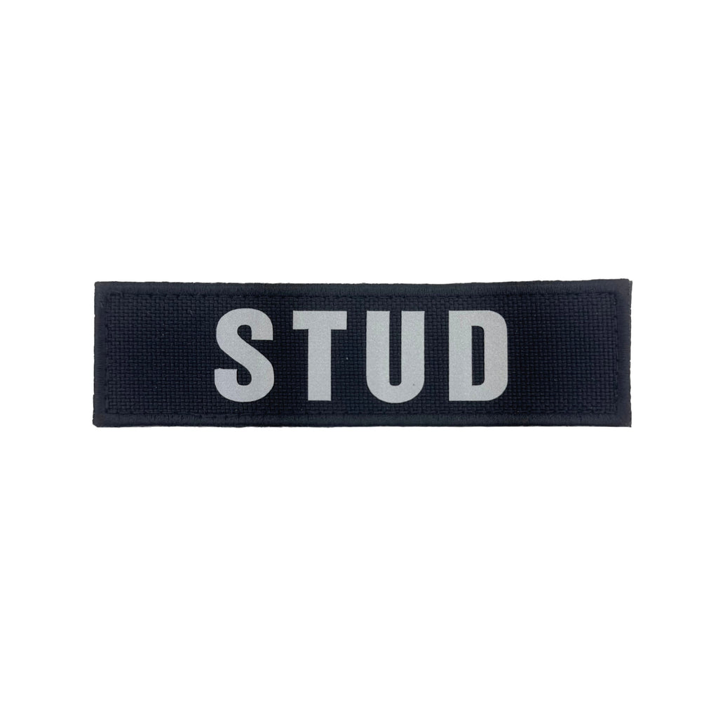 STUD - REFLECTIVE HIGH VISIBILITY BLACK PATCH