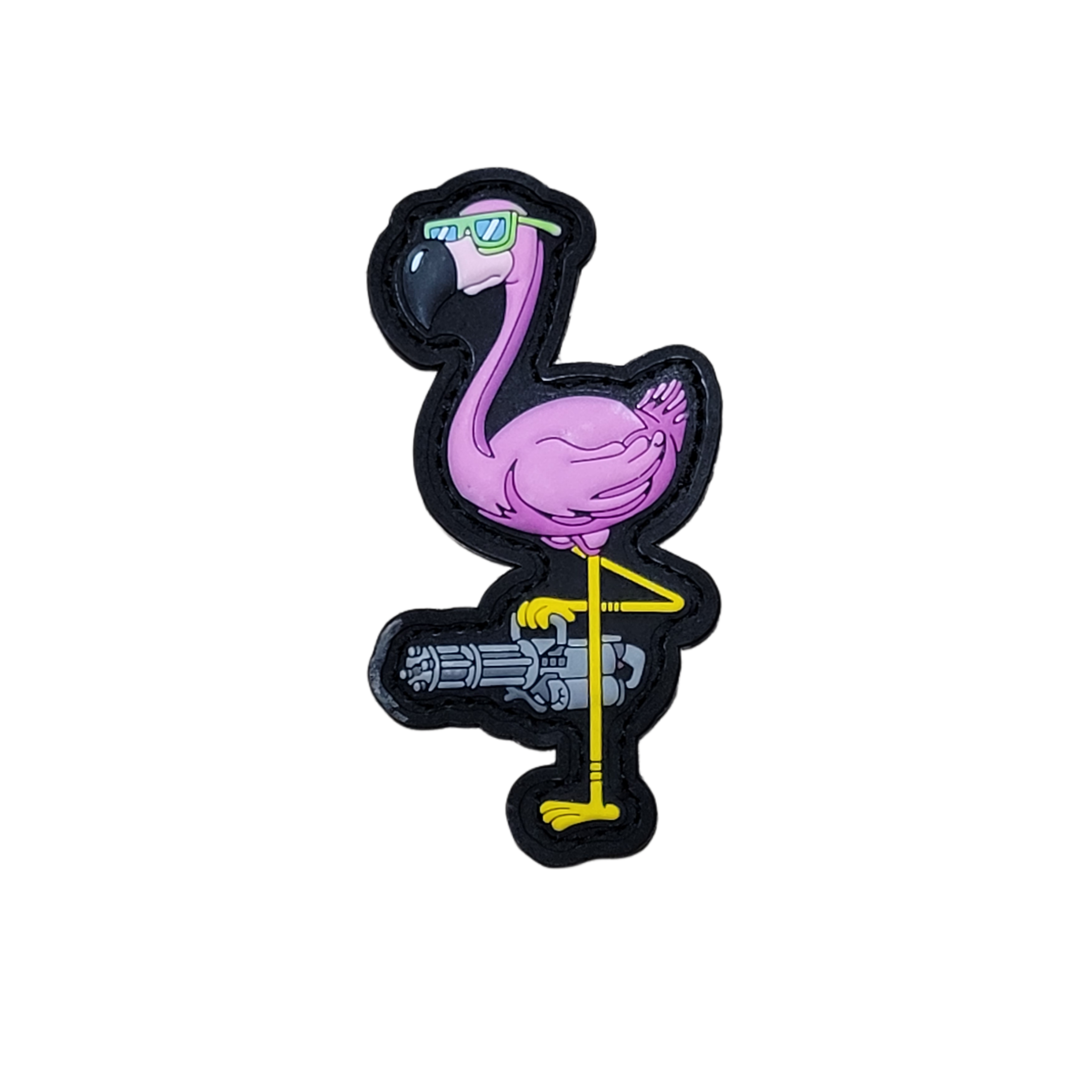Mini Gun Flamingo Morale Patch
