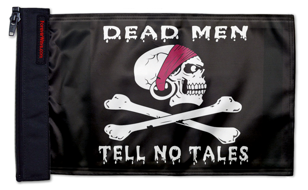 Dead Men Tell No Tales 12"x18" Forever Wave Flag