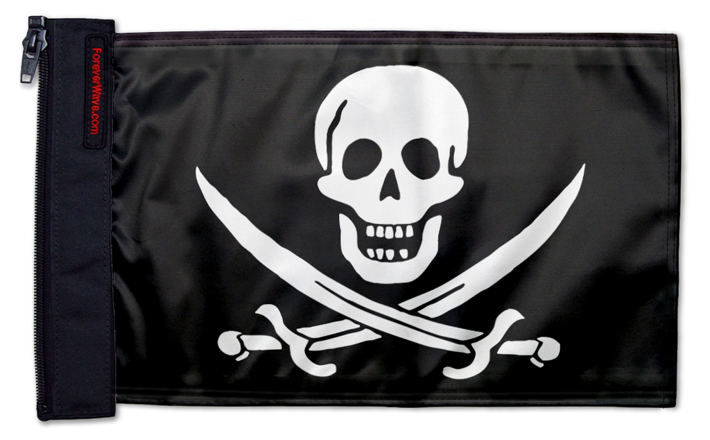 Jack Rackham 12"x18" Forever Wave Flag for Jeep Wrangler YJ 1986-1995