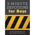 3-Minute Devotions for Boys: 90 Exciting Readings for Men Under Construction - Paperback