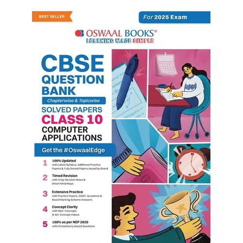 Oswaal CBSE Question Bank Class 10 Computer Applications, Chapterwise and Topicwise Solved Papers For Board Exams 2025 - Paperback