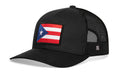Puerto Rico Flag Trucker Hat  |  Black PR Snapback