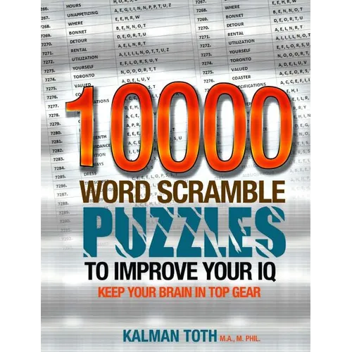 10000 Word Scramble Puzzles to Improve Your IQ - Paperback