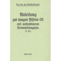 German WWI P-08 Artillery Luger Pistol and Snail Drum Manual