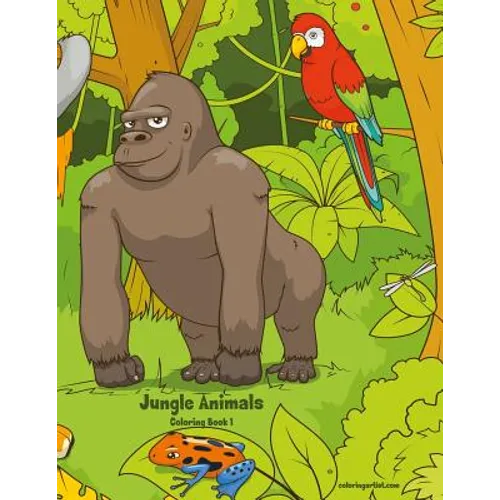Jungle Animals Coloring Book 1 - Paperback