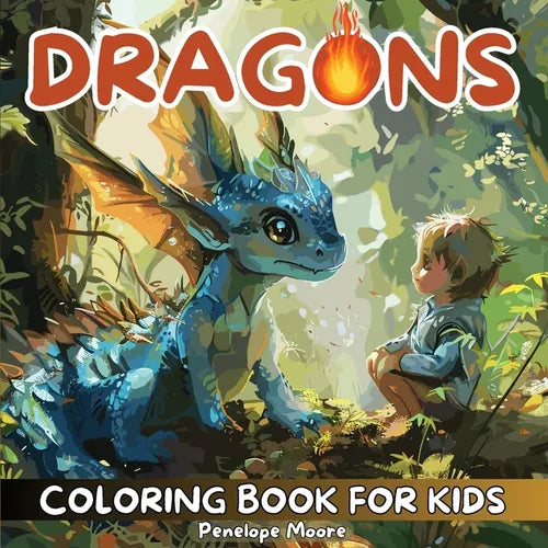 Dragons Coloring Book for Kids - Paperback