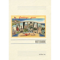 Vintage Lined Notebook Greetings from Delaware - Paperback