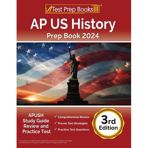 AP US History Prep Book 2024: APUSH Study Guide Review and Practice Test [3rd Edition] - Paperback