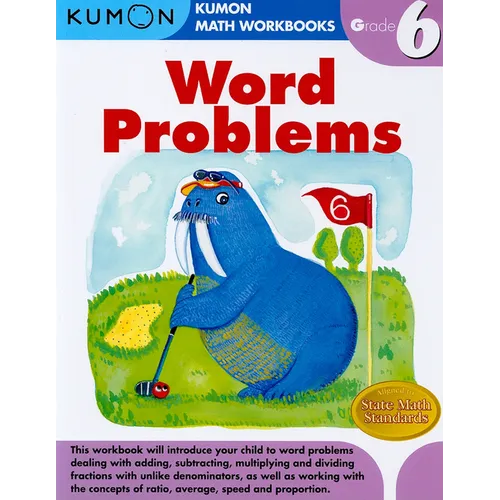 Kumon Grade 6 Word Problems - Paperback