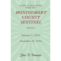 Guide to Selections from the Montgomery County Sentinel, Jan. 1 1913 - Dec. 31, 1916